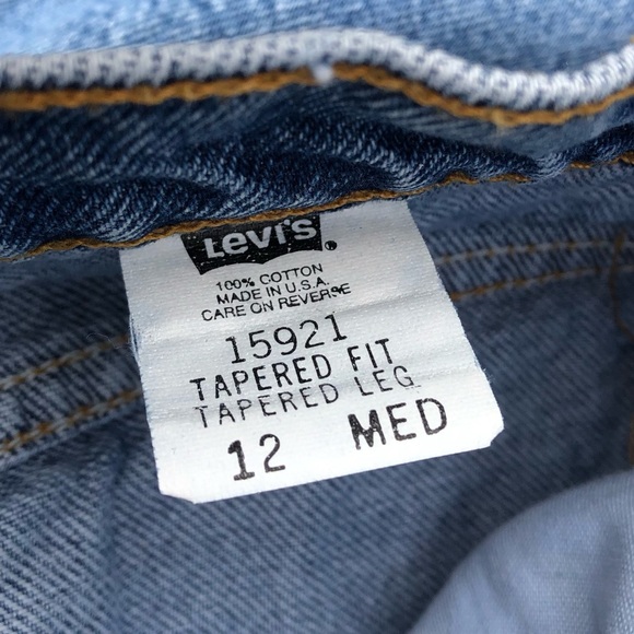 Vintage Levi’s 15921 Orange Tab Tapered Leg High Waist Wedgie Fit Mom Jeans - Picture 6 of 8